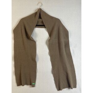 United Colors of Benetton Scarf Brown Wool Blend Soft Winter Warm Unisex
